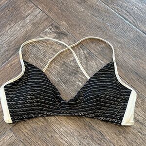 Luli Fama Moon Over Miami Criss-cross Back Triangle Bikini Top